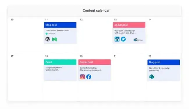 storychief social media calendarhttps://storychief.io/editorial-calendar