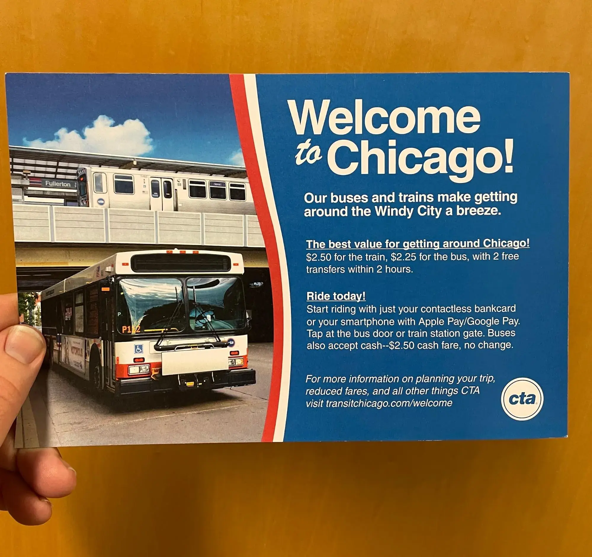 “welcome to chicago!” cta postcard.