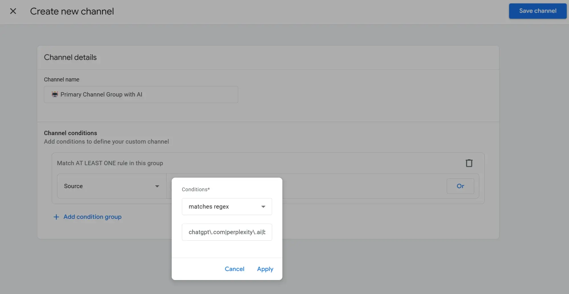 screenshot from my ga4 shows how i set up b2b marketing analytics following these instructions. this report allows b2b marketing analysis of ai traffic.