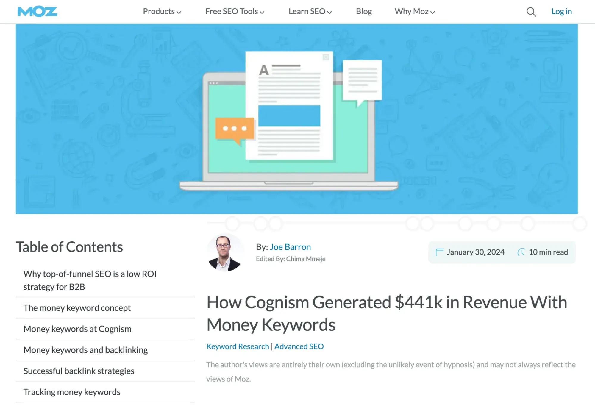 marketing case study examples, moz case study