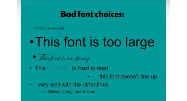 font examples for powerpoint