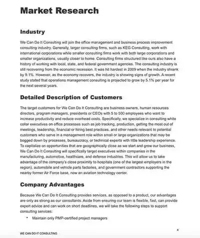 sba free business plan template, sample business plans