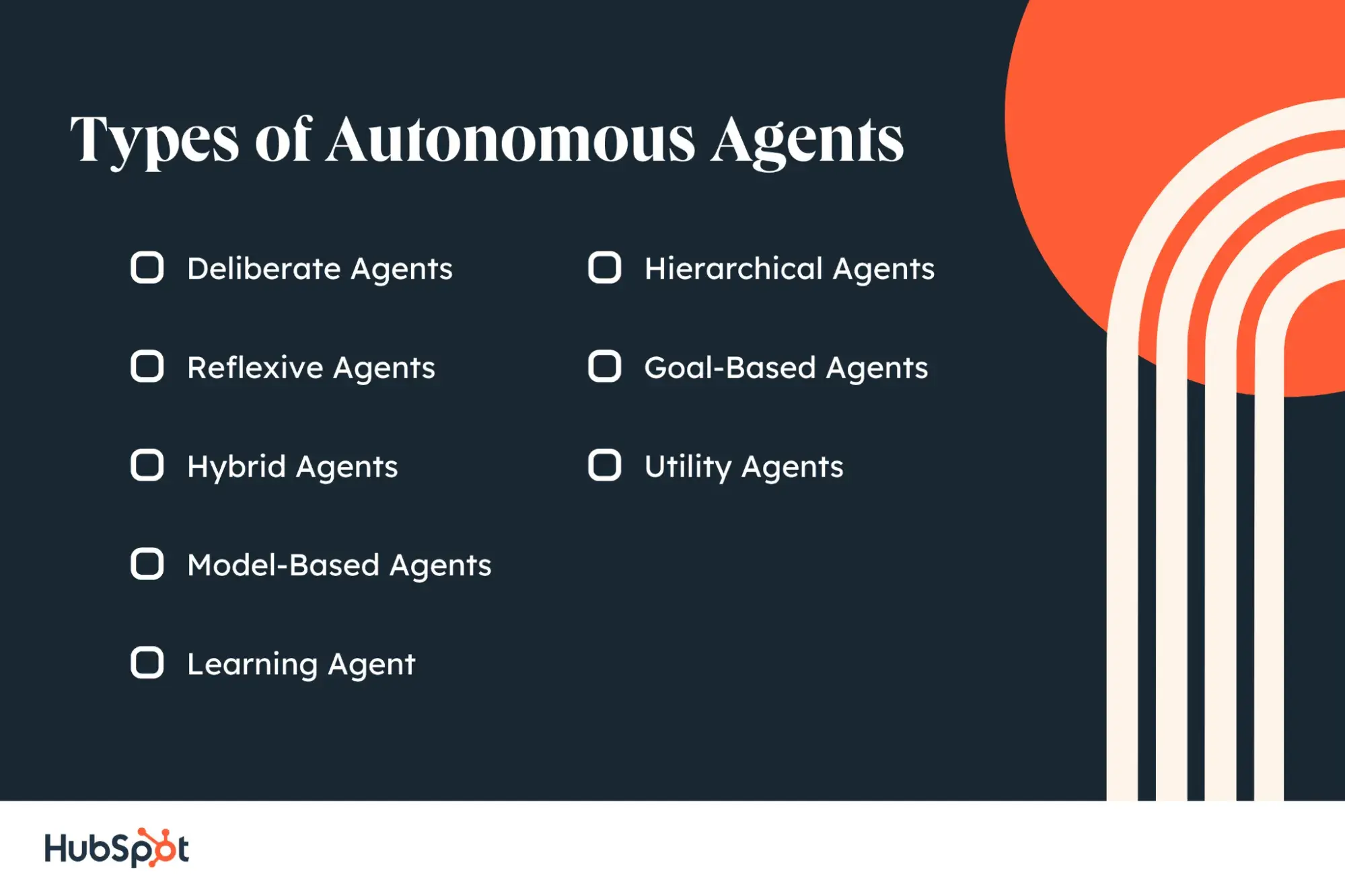 types of autonomous agents