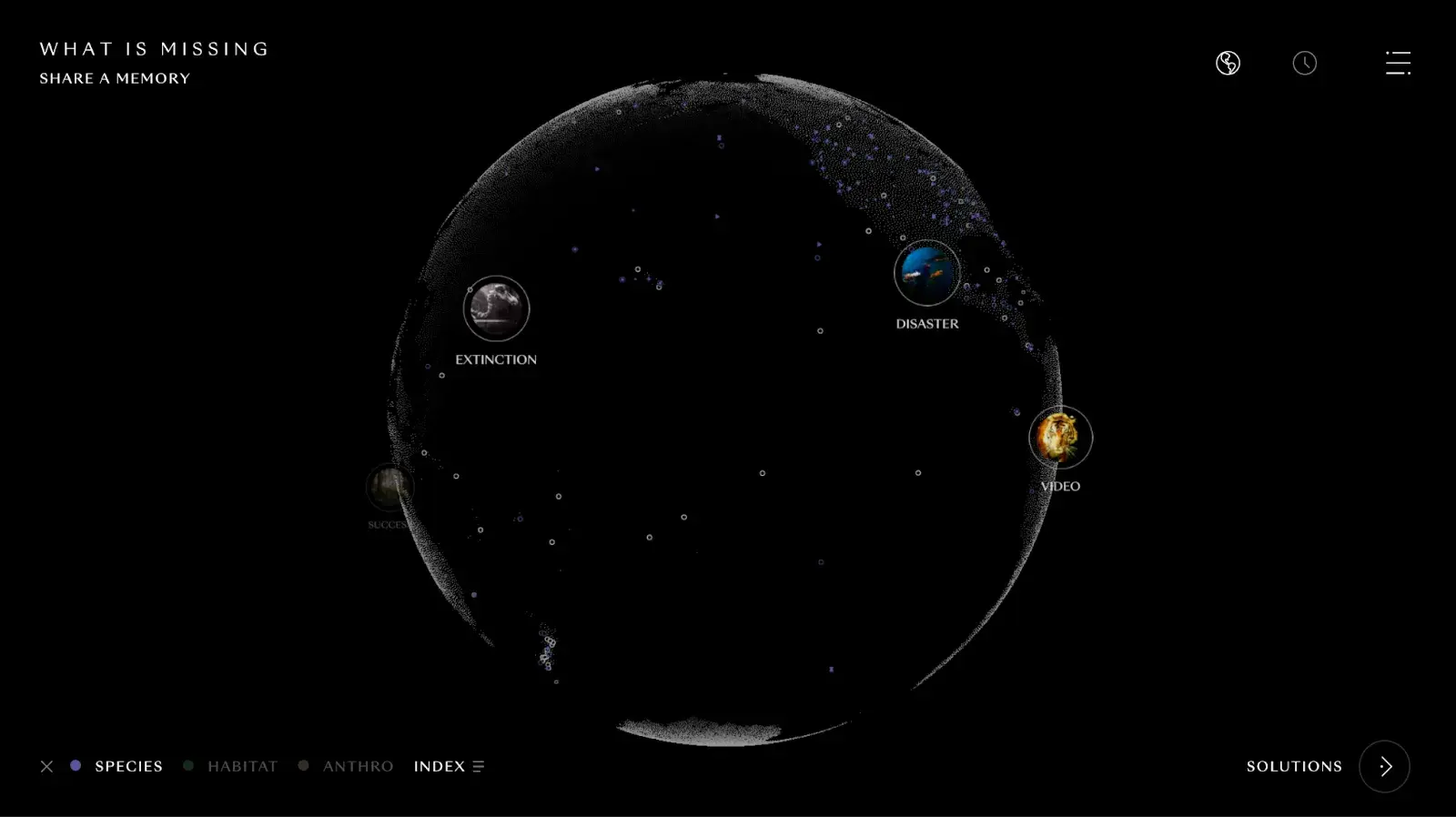 best website designs, what is missing website, activism webby winner