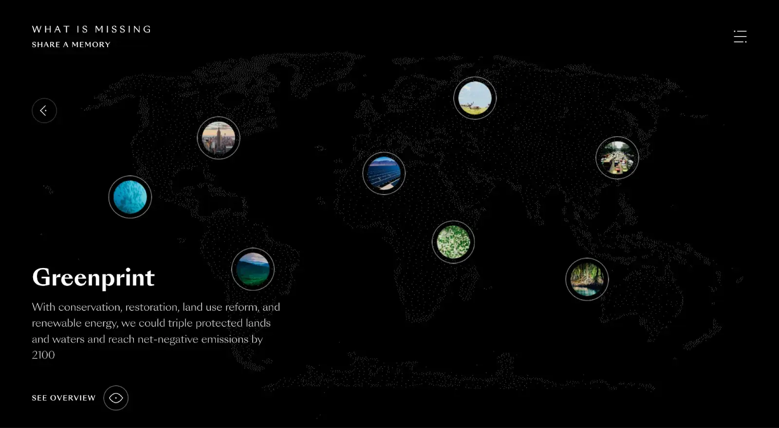 best website designs, what is missing website, activism webby winner