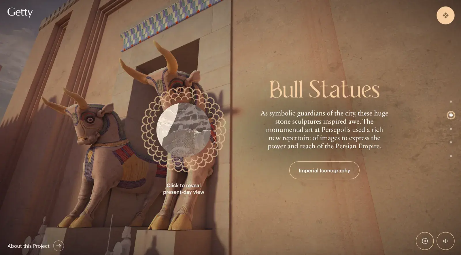 best website designs, persepolis reimagined, art & design webby award
