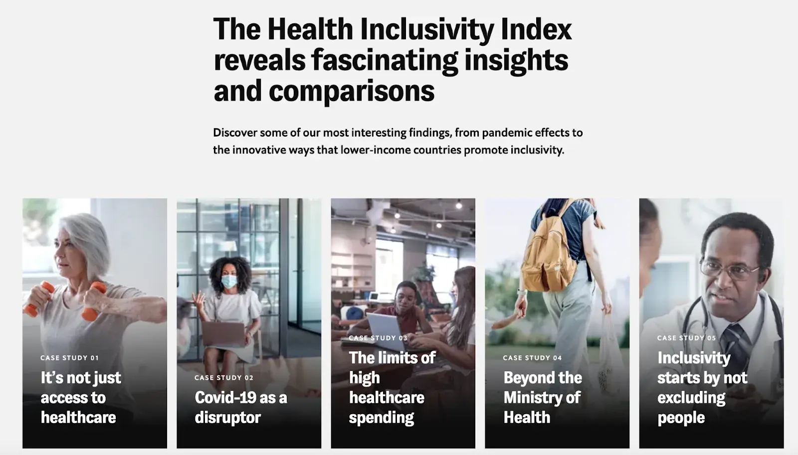 best website designs, health inclusivity index, best data visualization webby winner