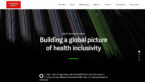 best website designs, health inclusivity index, best data visualization webby winner
