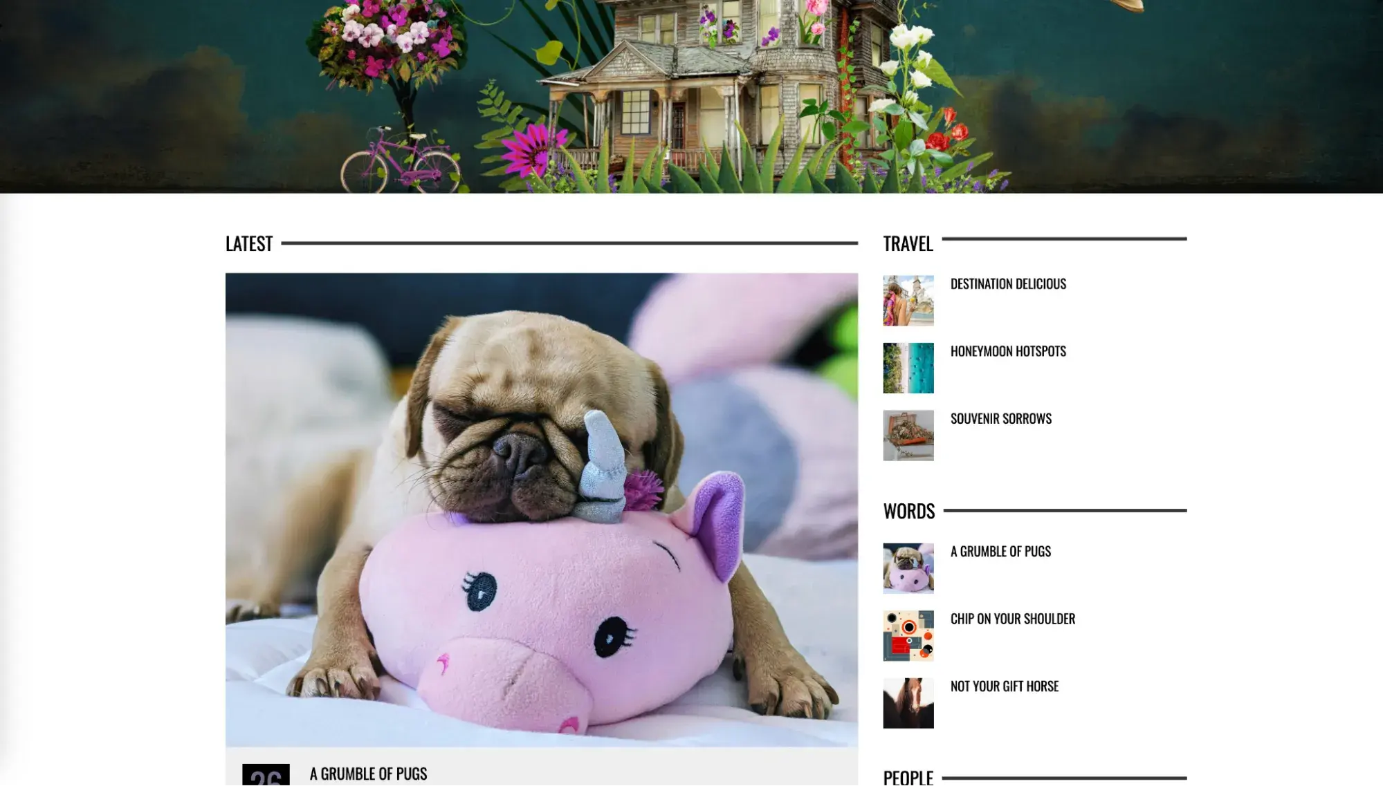 best website designs, just curious, personal blog/website webby, people’s voice winner