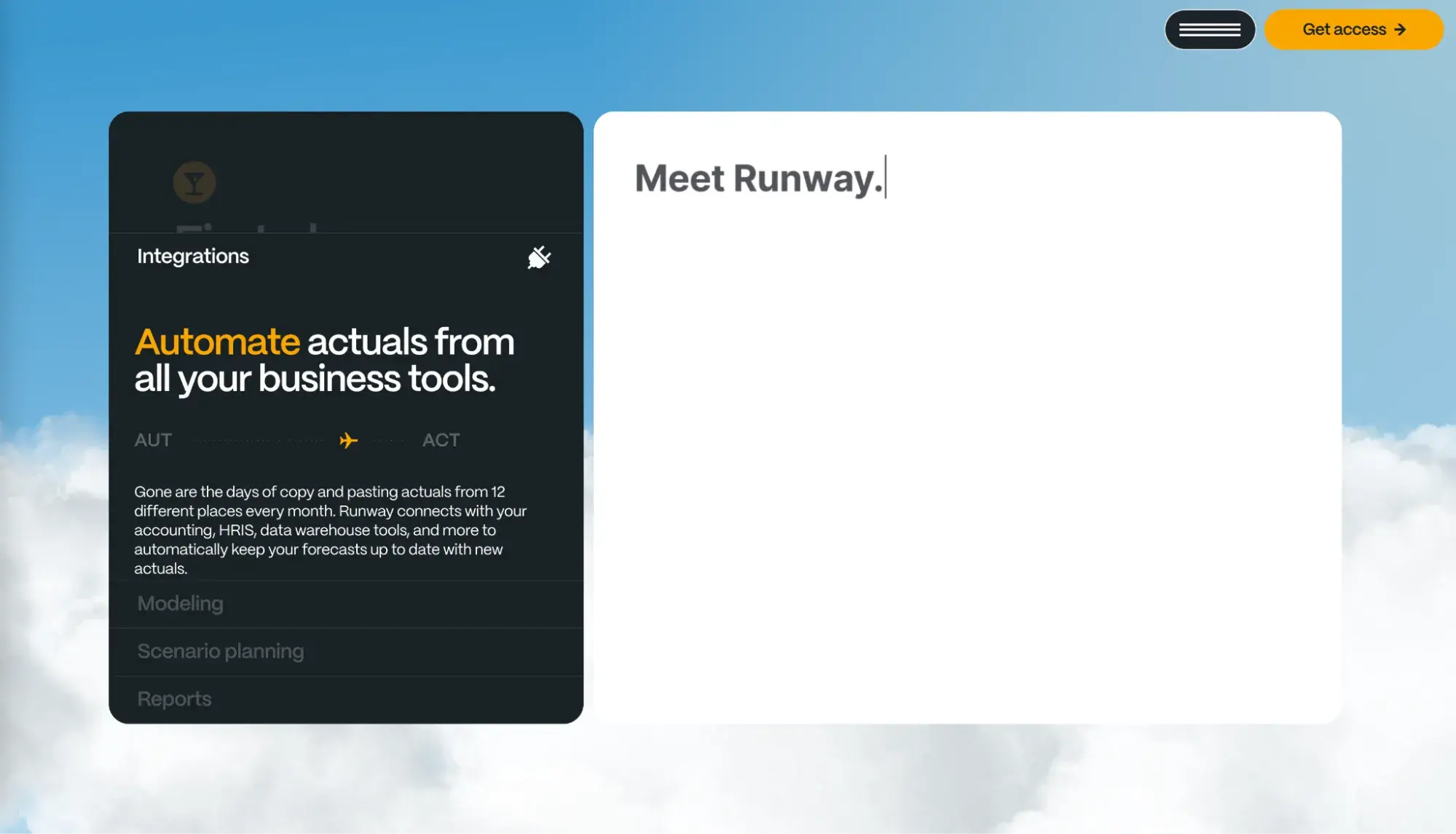 best website designs, runway, financial services/banking webby winner