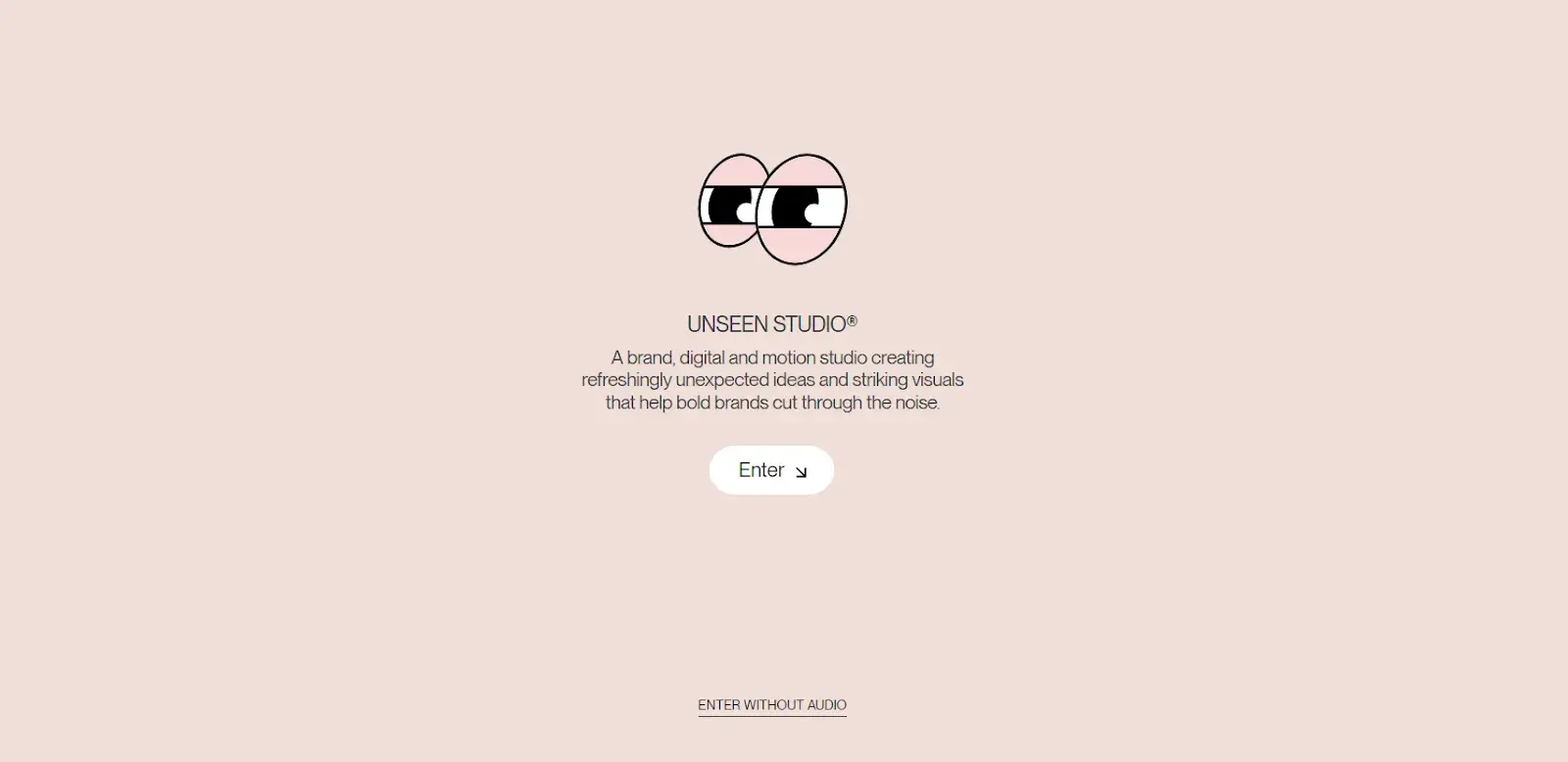 best website designs, unseen studio homepage