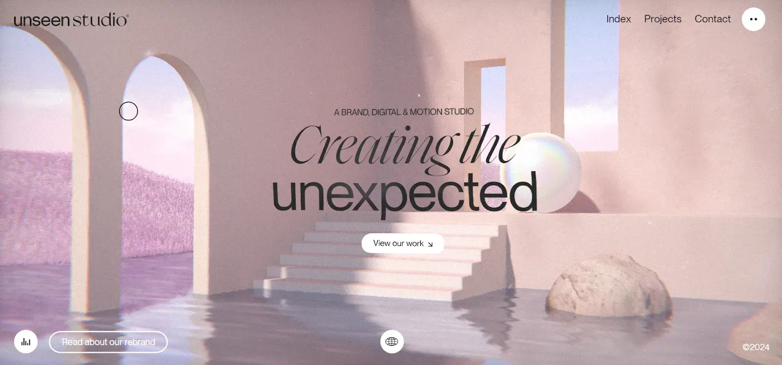 best website designs, unseen studio 3d motion