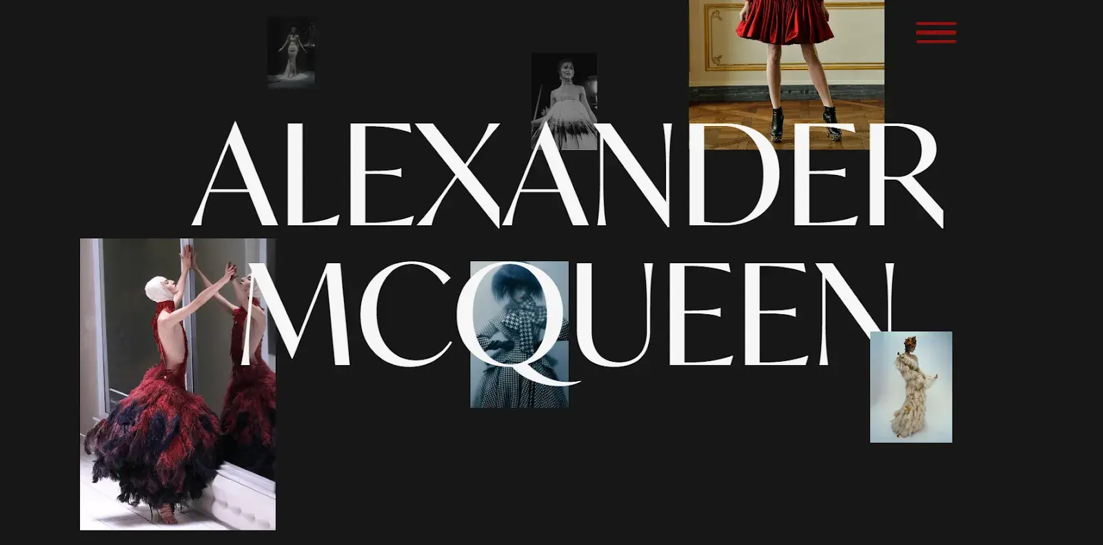 best website designs, alexander mcqueen fashion design