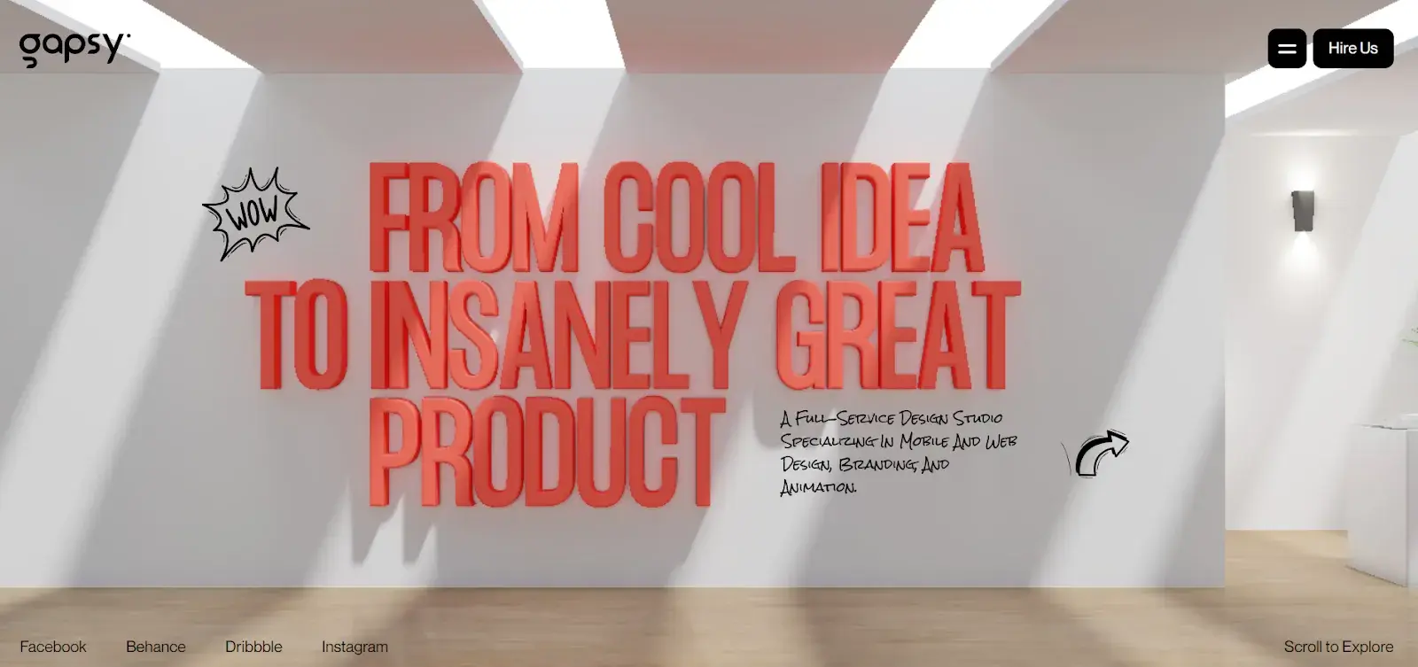 best website designs, gapsy homepage