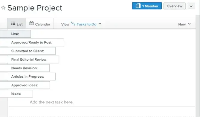 refining the process of a sample project