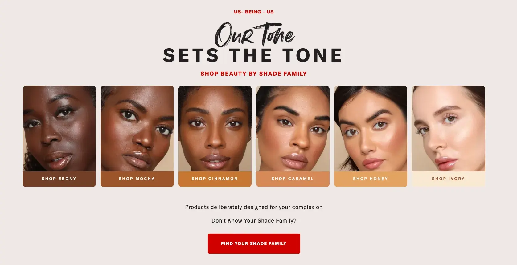 personalized experiences, the lip bar’s shade finder quiz