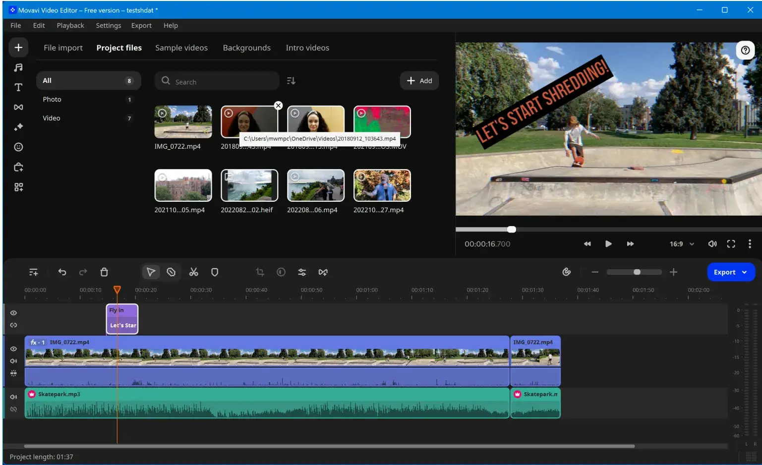 social media tools list, movavi video editor