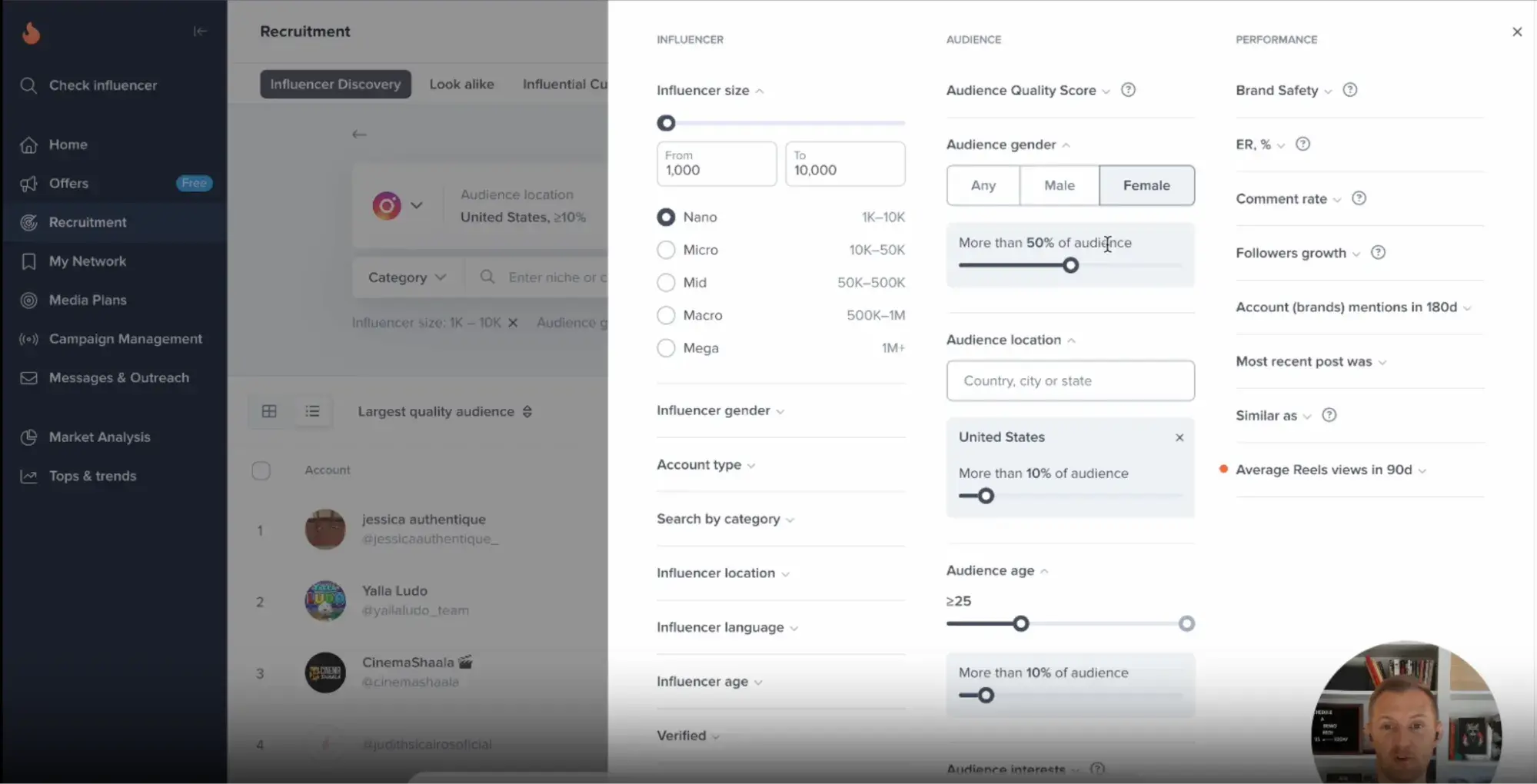 social media tools list, hypeauditor