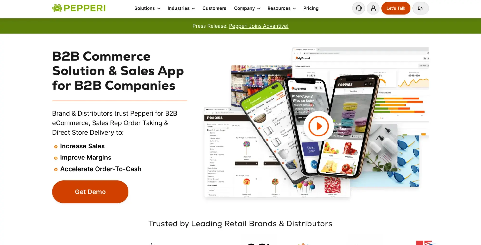 best crm for wholesalers: pepperi