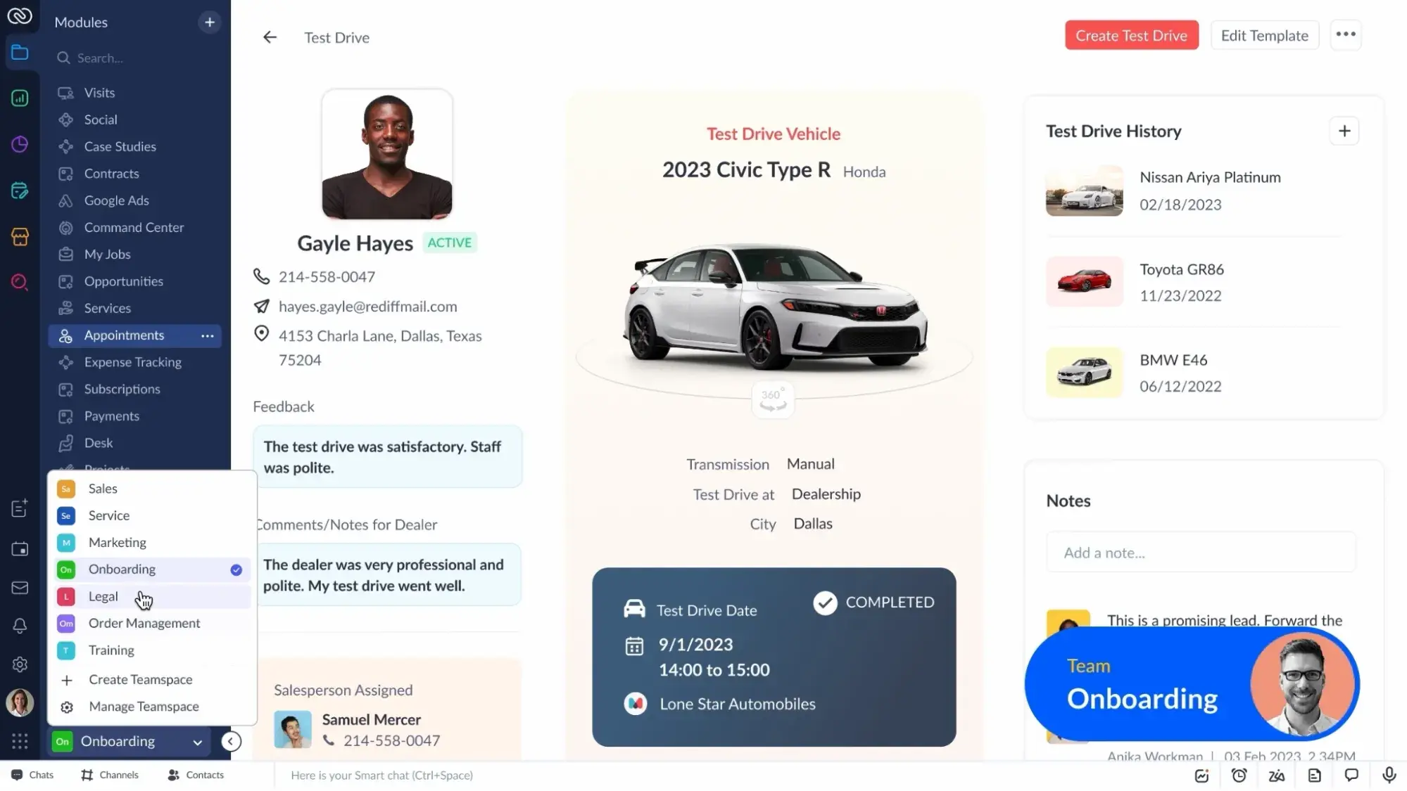 best crm for wholesalers: zoho crm