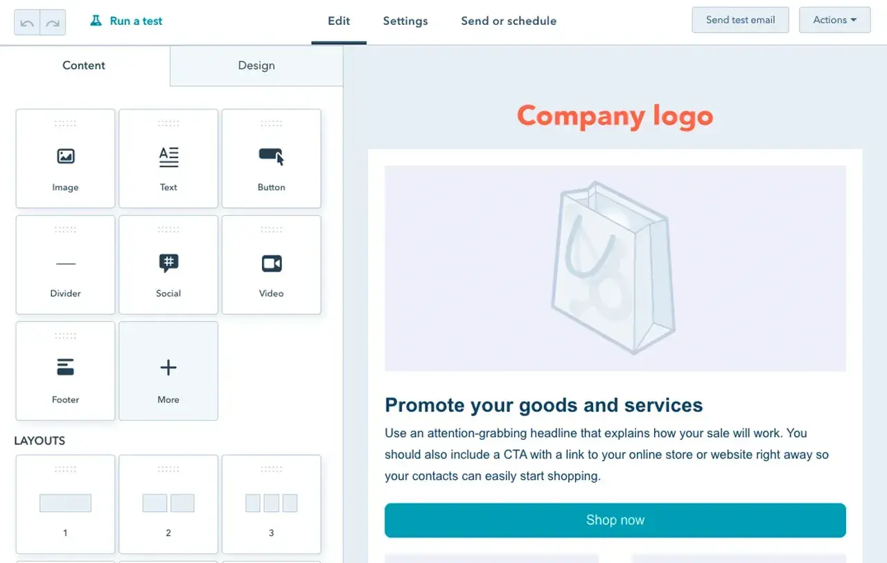 hubspot email marketing ux for consulting firms